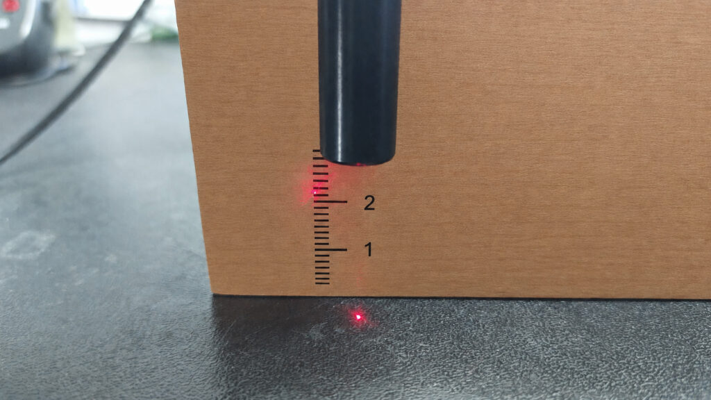 precisione puntatore laser rosso